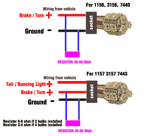 Tail light and Turn Signal LED Bulbs Fix
