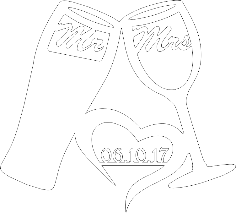 Mr and Mrs Wine Wall Art