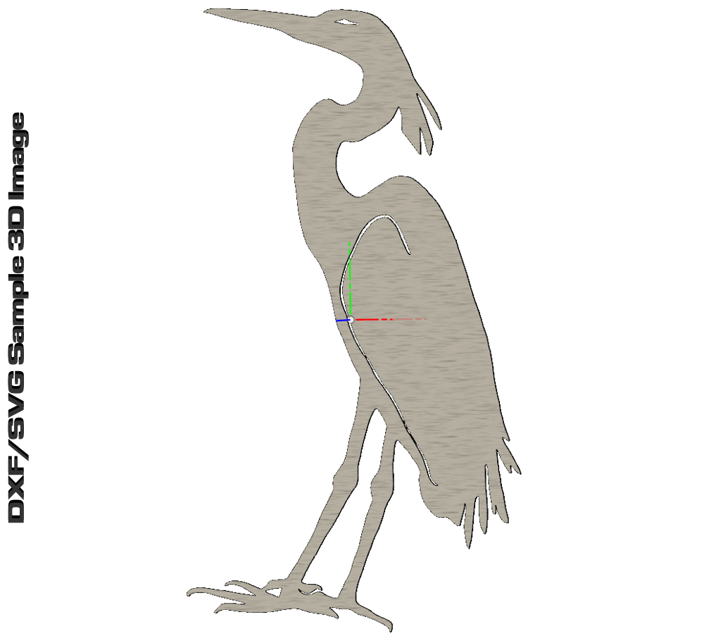 Heron & Crane Bird DXF Plasma Art Files