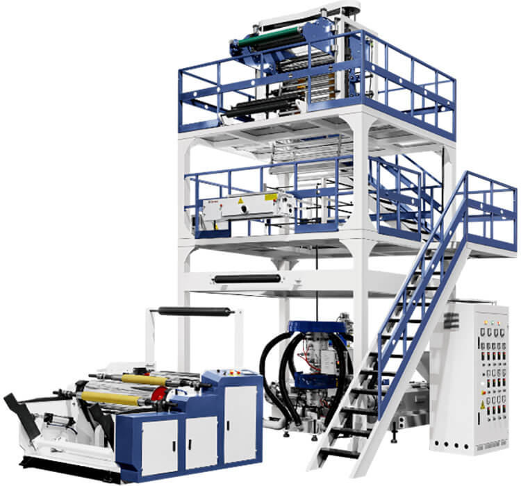 ABA Threelayer Coextrusion Blown Film Machine PLASTAR Machinery