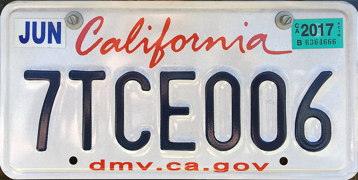 Stickers Personalizados Dmv License Plate Sticker Renewal California