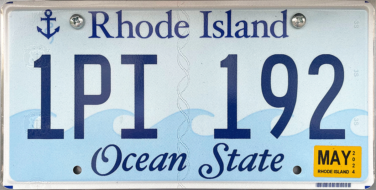 Rhode Island License Plate 2024 Mira Sybila