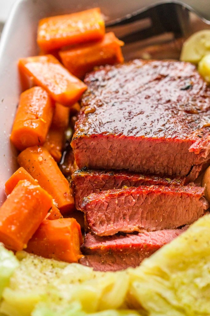 Slow Cooker Corned Beef (Glazed Corned Beef Recipe)