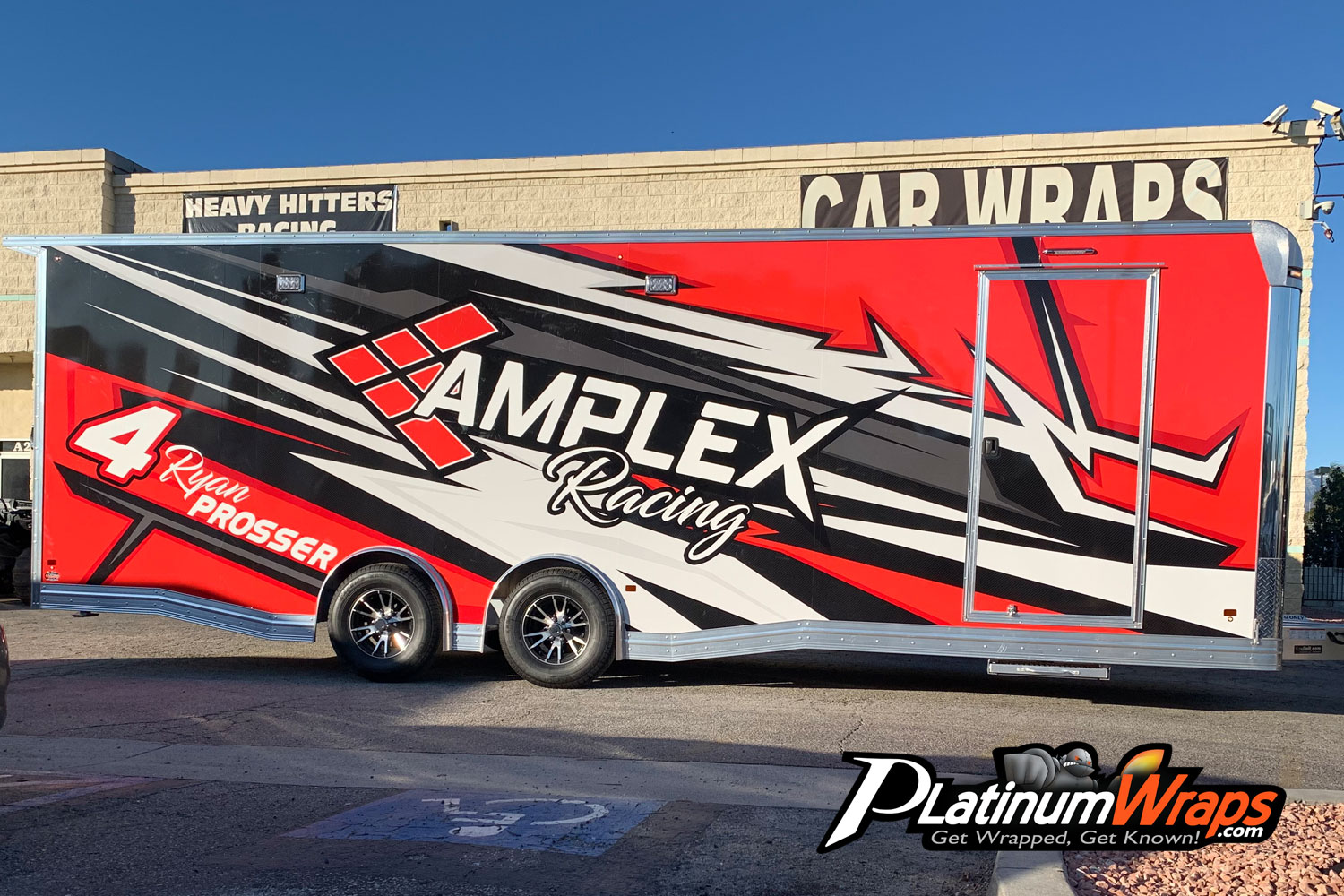 Racing Trailer Wrap San Bernardino Custom designed