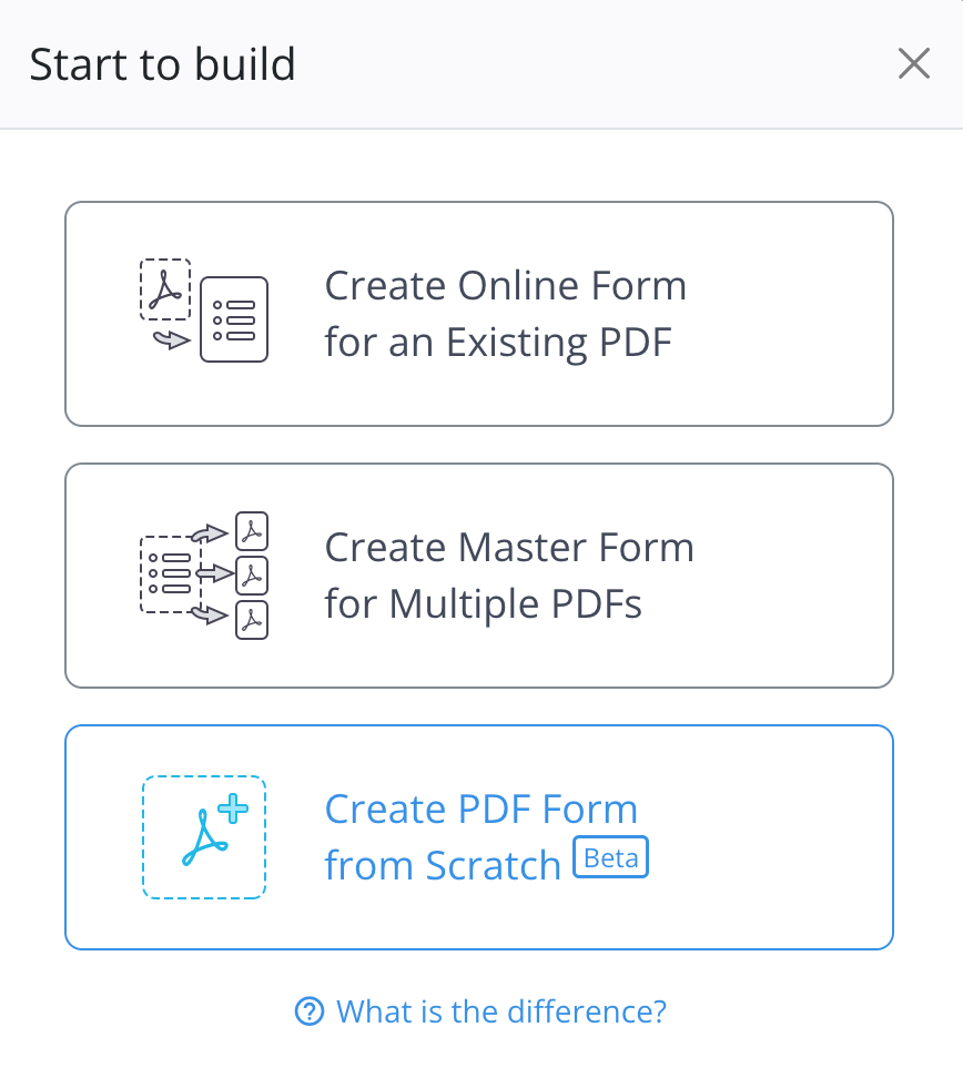 Create a PDF form