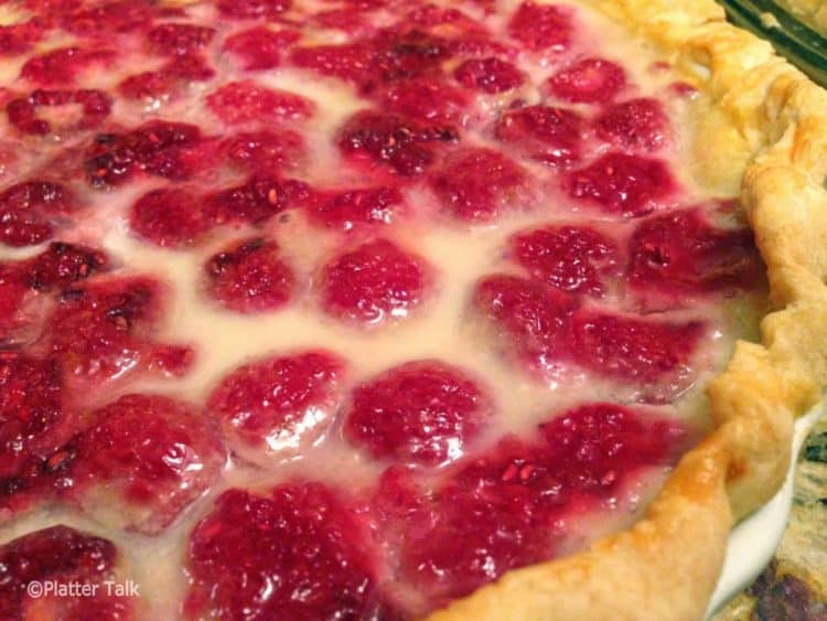 Raspberry Custard Pie Easy Raspberry Pie from Platter Talk