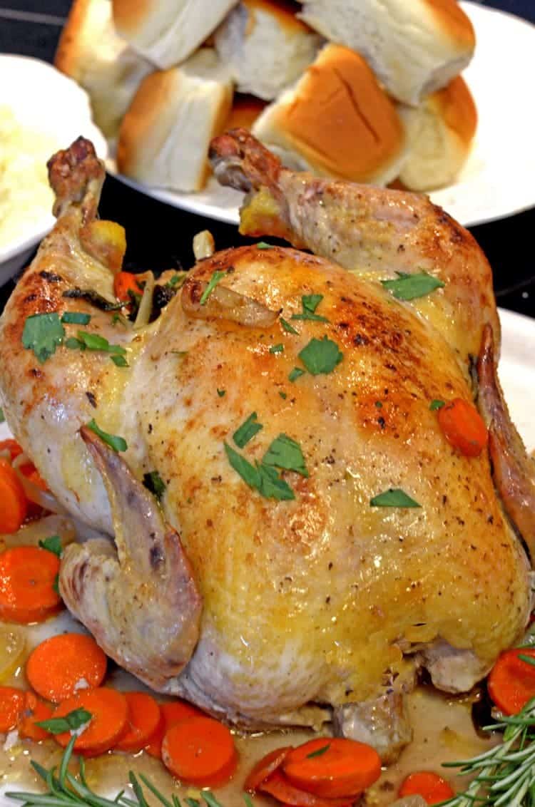 Roasted Lemon Chicken Julia Child Style from PlatterTalk Food & Recipes