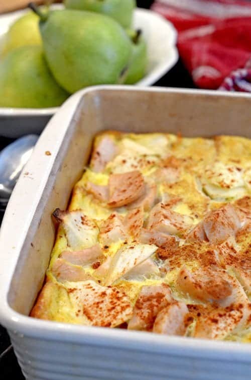 Cinnamon Apple Pear Bread Pudding Recipe by Platter Talk Platter Talk