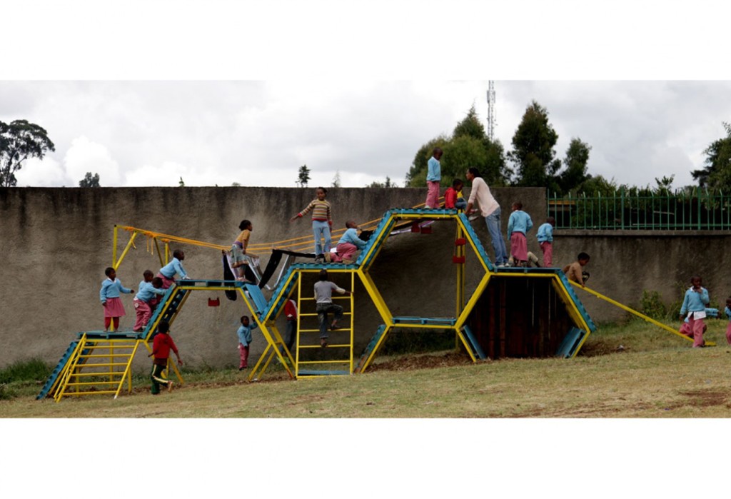 SelfMade Playgrounds from Recycled Materials, Basurama Playscapes