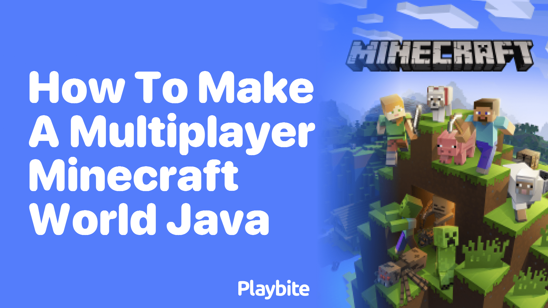 How to Create a Multiplayer Minecraft World in Java Edition Playbite