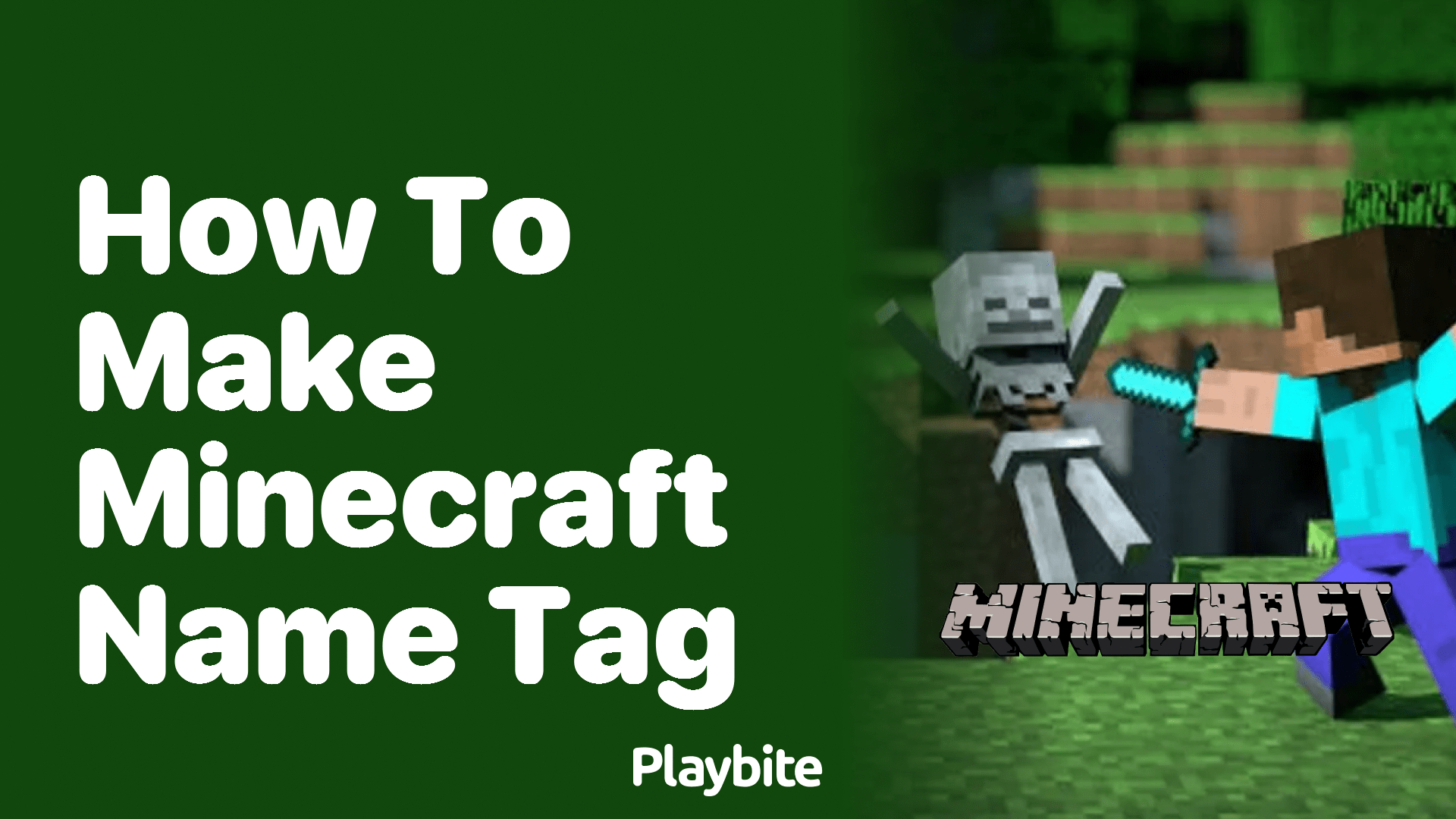 How to Make a Minecraft Name Tag Playbite