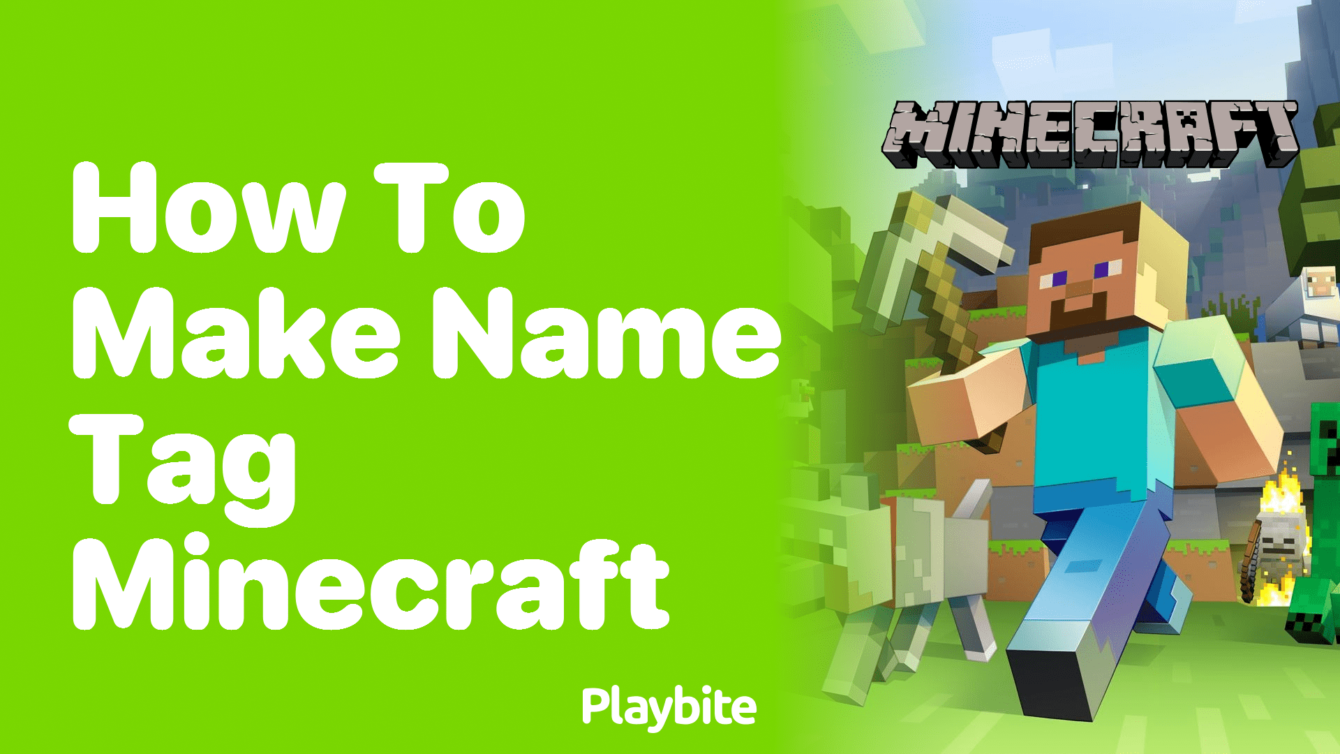 How to Make a Name Tag in Minecraft Playbite