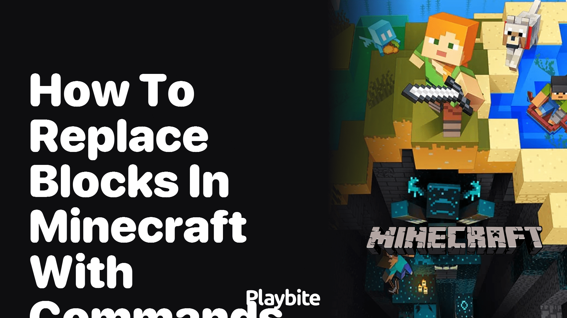 How to Replace Blocks in Minecraft with Commands Playbite