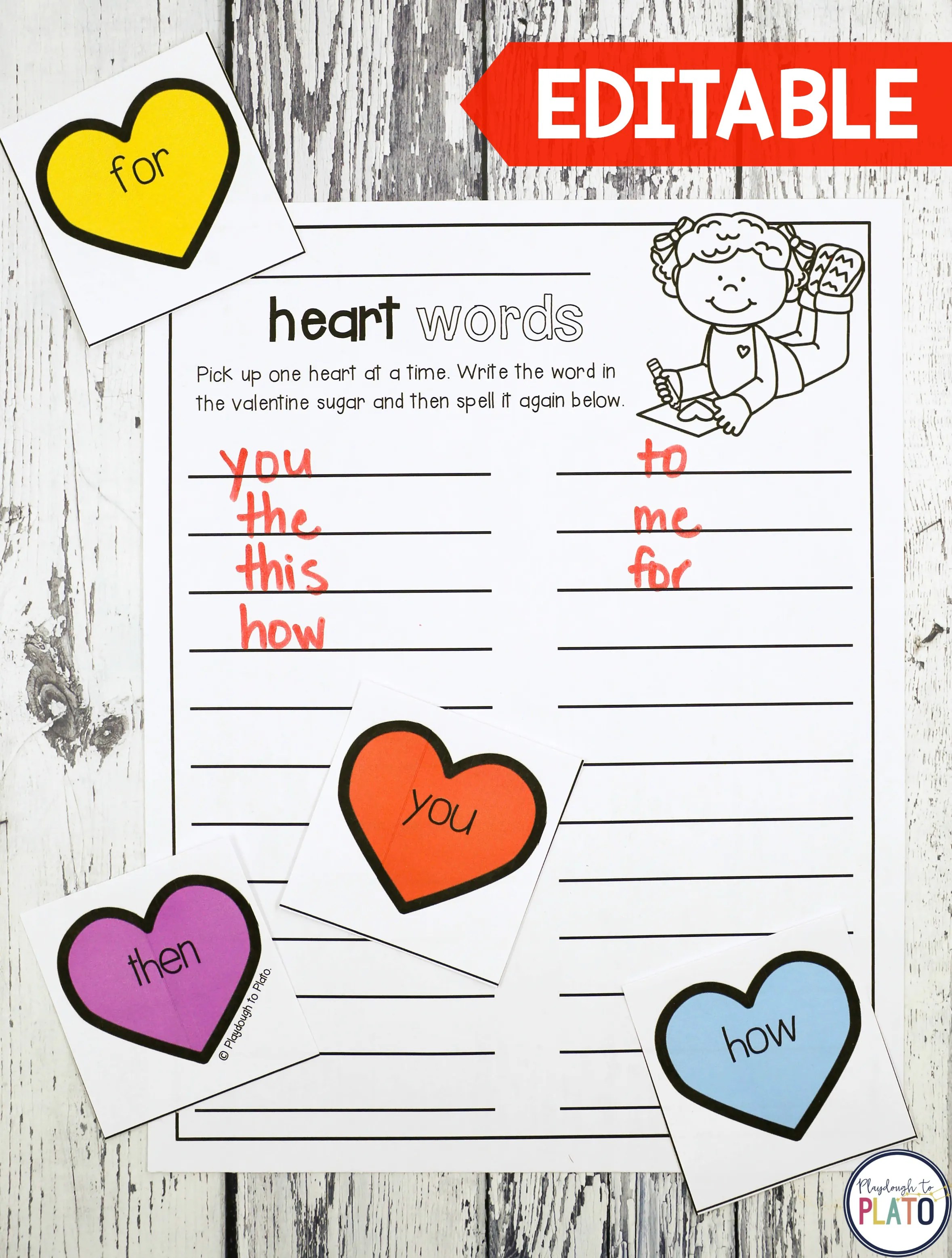 Valentine's Day Activity Pack Playdough To Plato