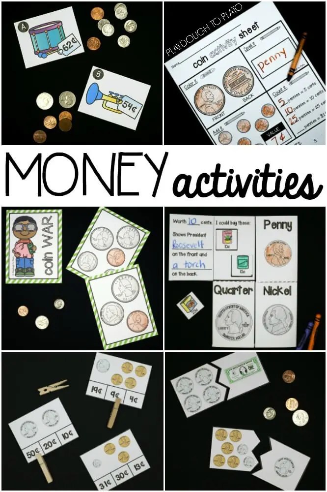 Awesome Money Activities Playdough To Plato