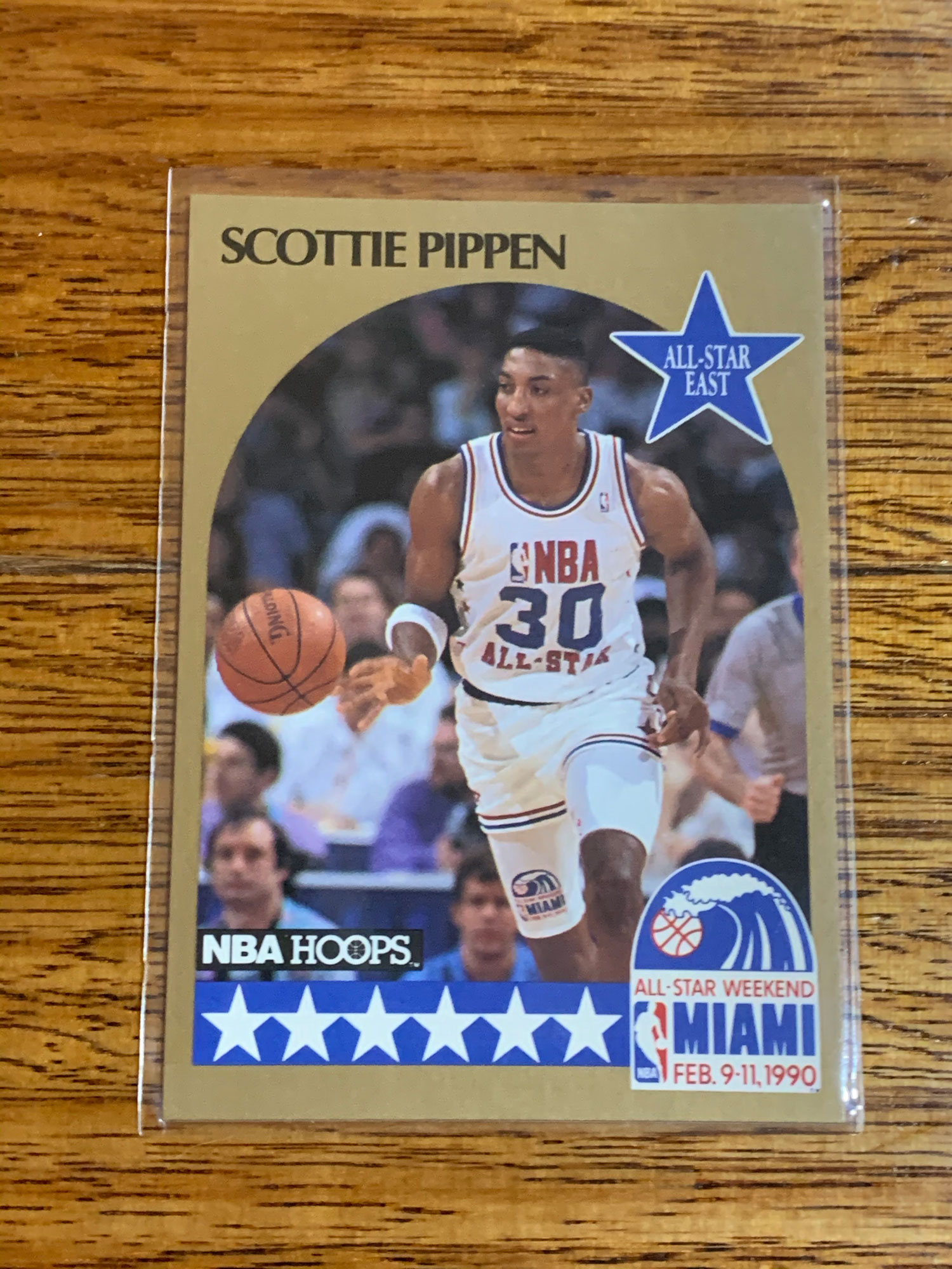 Scottie Pippen NBA HOOPS All Star East Weekend Miami Feb 911 1990 Card