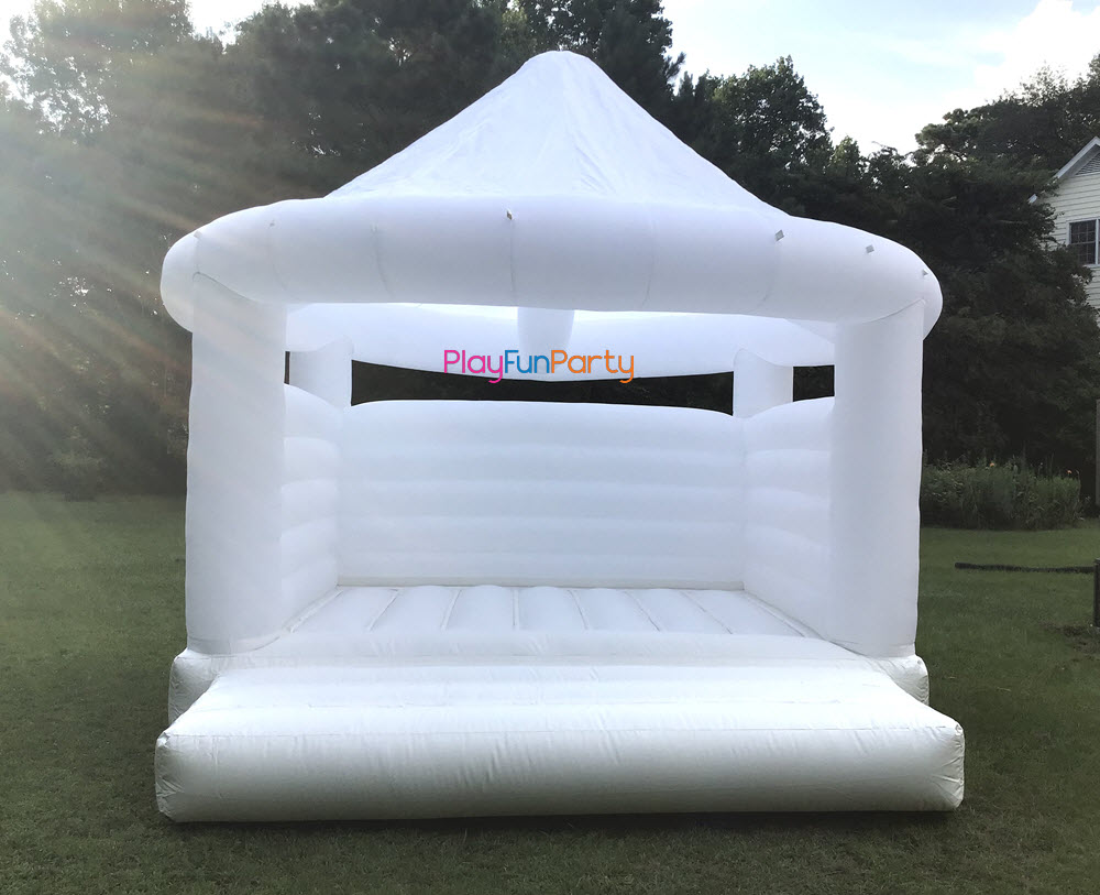 Royal White Bounce House Rental PlayFunParty Fuquay Varina, NC