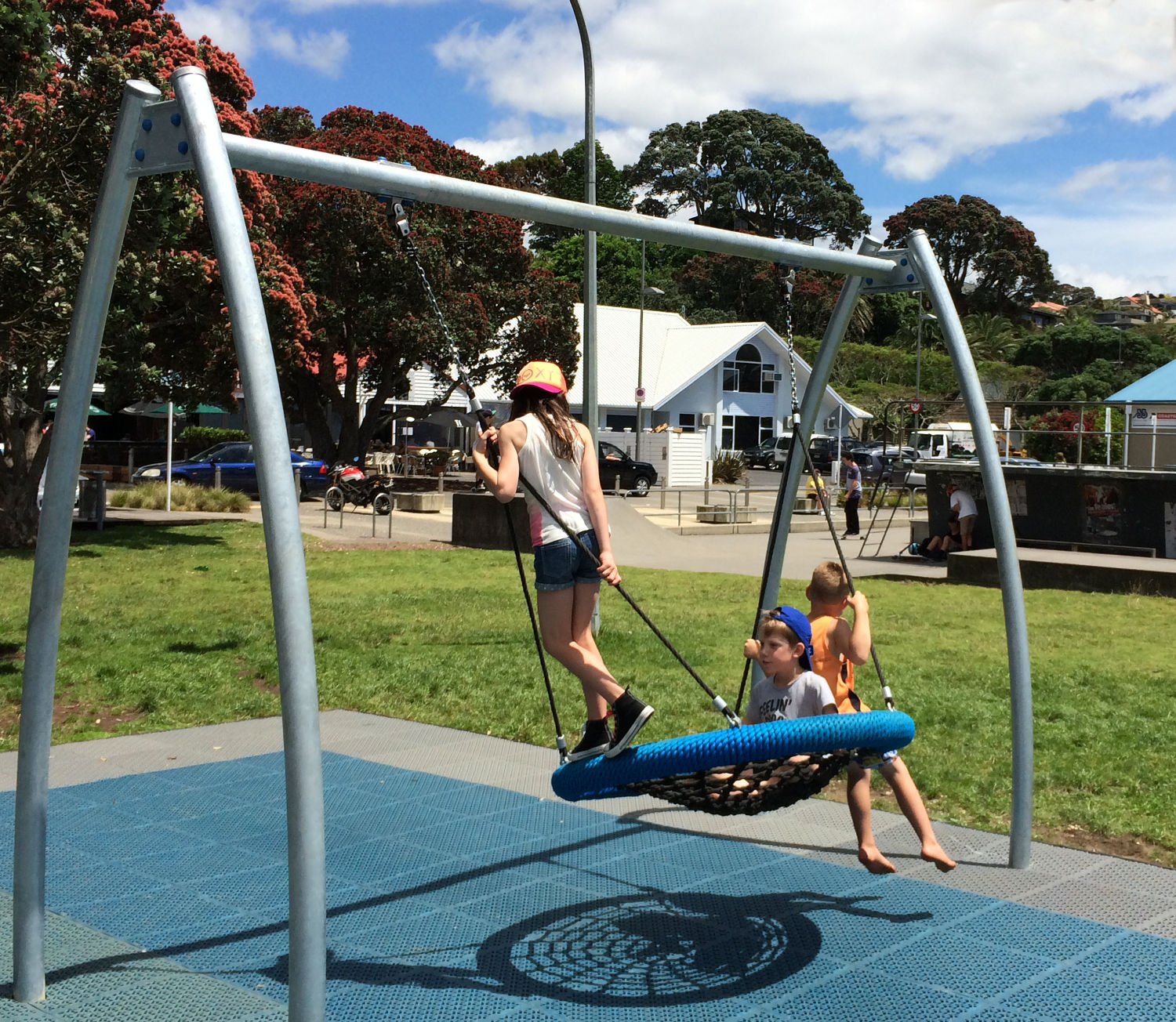 Basket Swing Playground Equipment Playground People