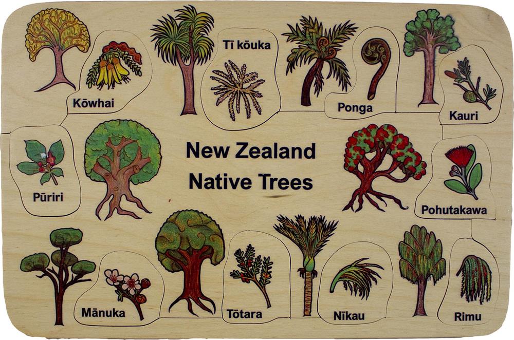 NZ Native Trees Puzzle (10pcs) Play‘n’Learn Educational Resources