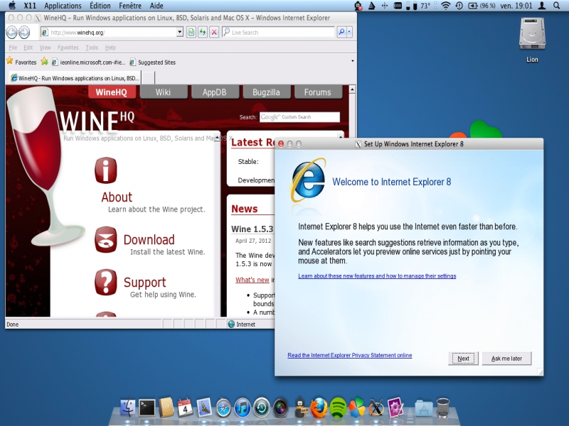 Explorer 8 Supported software PlayOnLinux Run your