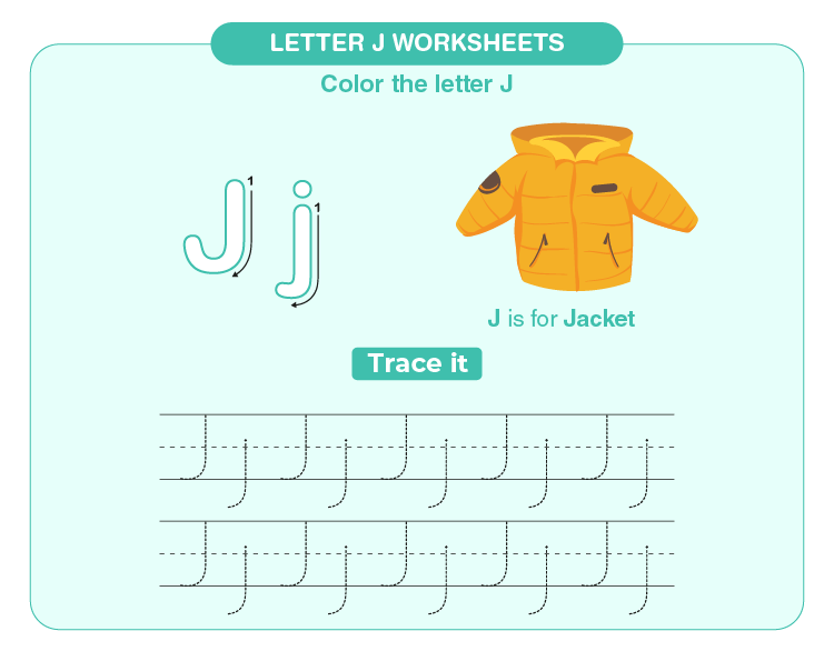 Letter J Worksheets Explore Free Letter J Tracing Worksheets For Kids