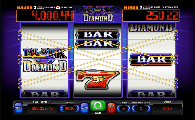 Black Diamond Slot Machine Play This 3 Reel Progressive Free