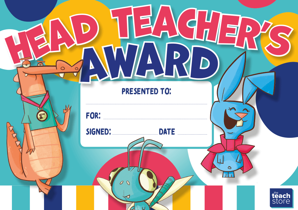 Head Teacher’s Award certificate Plazoom