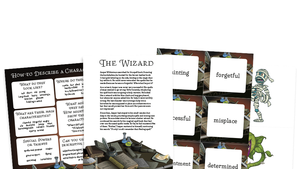 Character description 12 of the best worksheets and resources for KS1 and KS2 English Teachwire