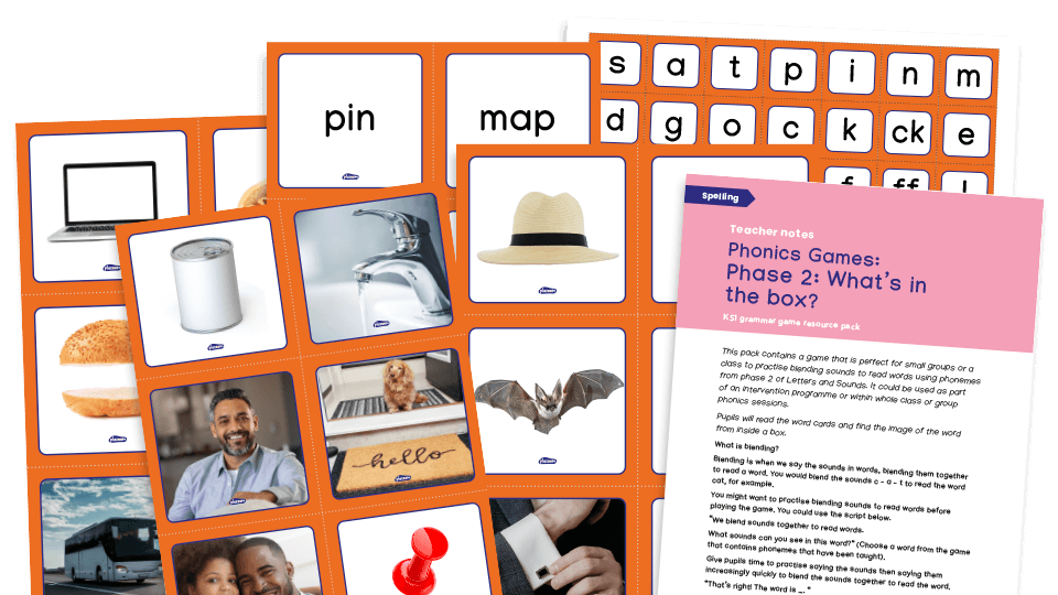 Phonics Phase 2 Game What’s in the box? Plazoom