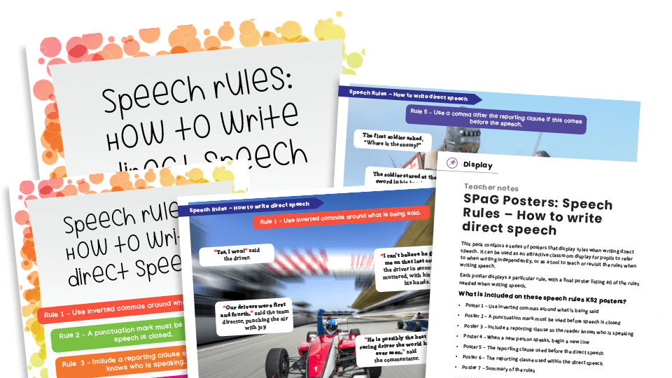 How To Write Direct Speech Speech Rules KS2 Classroom Display Plazoom