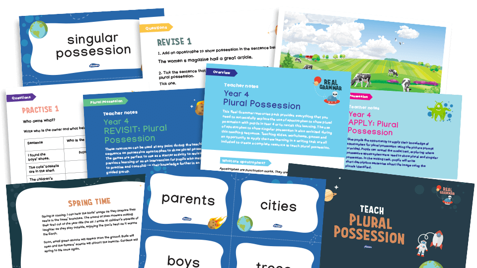 4.3 Year 4 indicating possession by using the possessive apostrophe