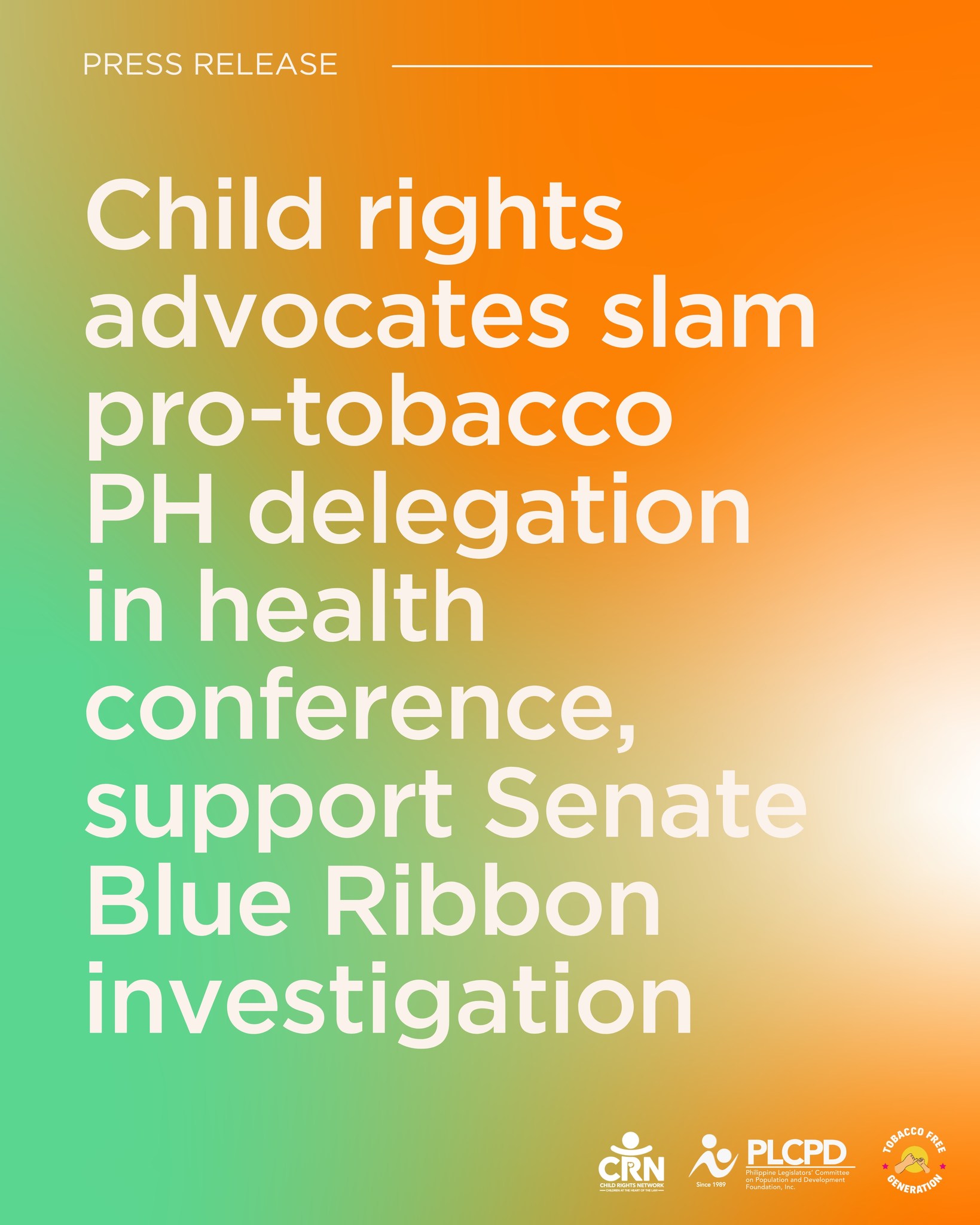 Child rights advocates slam protobacco PH delegation in health