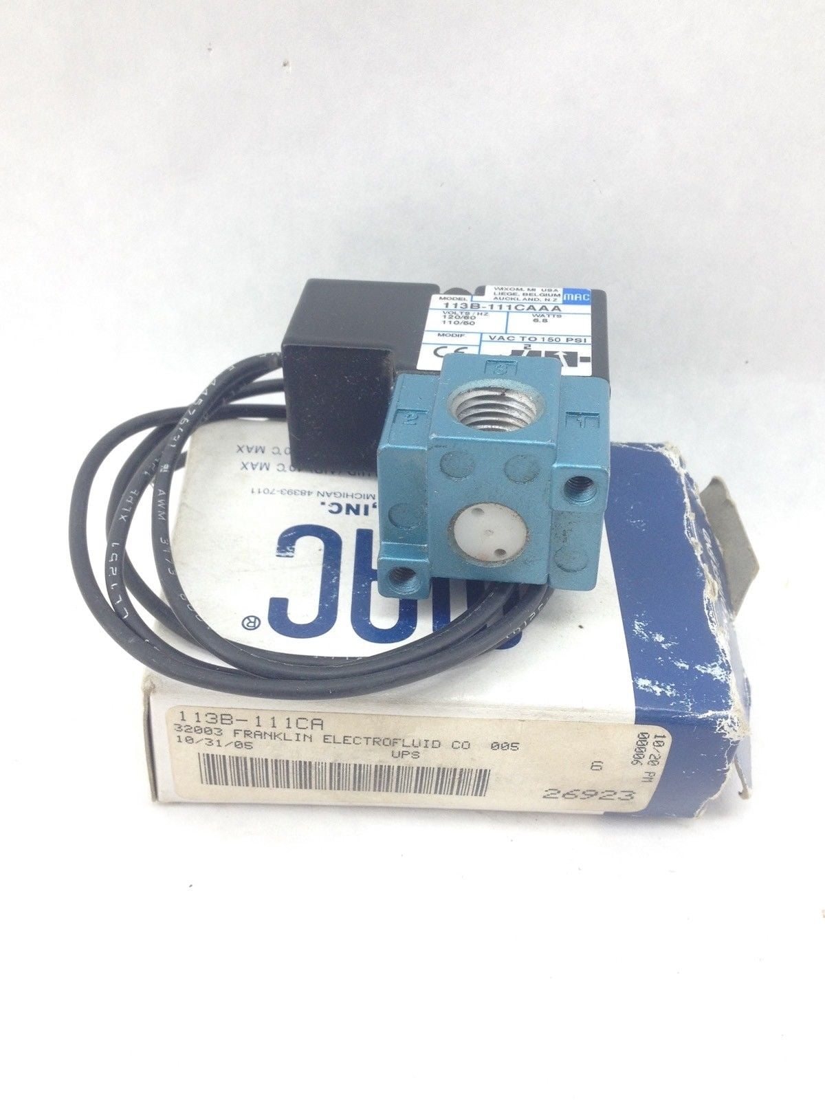 MAC 113B-111CAAA DIRECTIONAL CONTROL SOLENOID VALVE (A870)