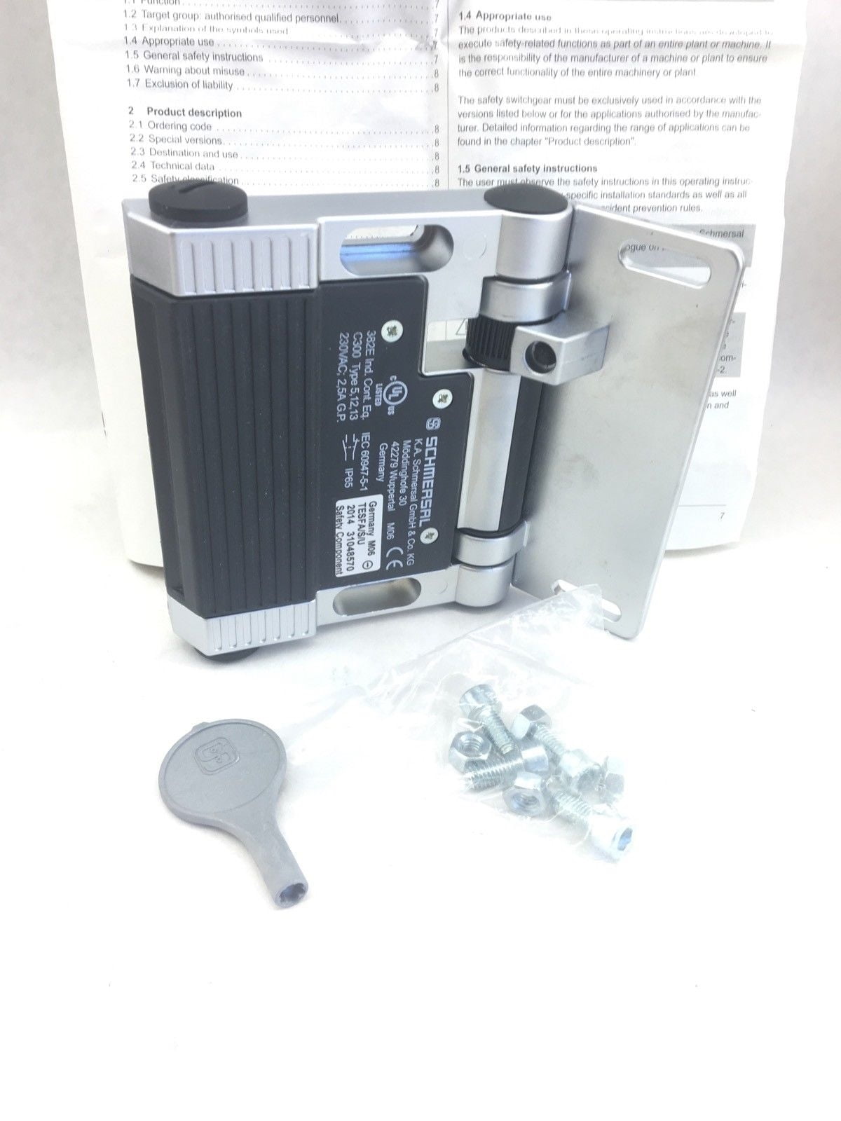 SCHMERSAL VAL0207454 HINGED SAFETY GATE SWITCH 101182711 (F289)