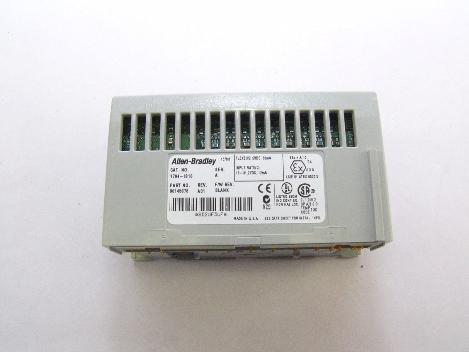 ALLEN BRADLEY 1794-IB16 FLEX I/O SERIES A 1794IB16 (F139)