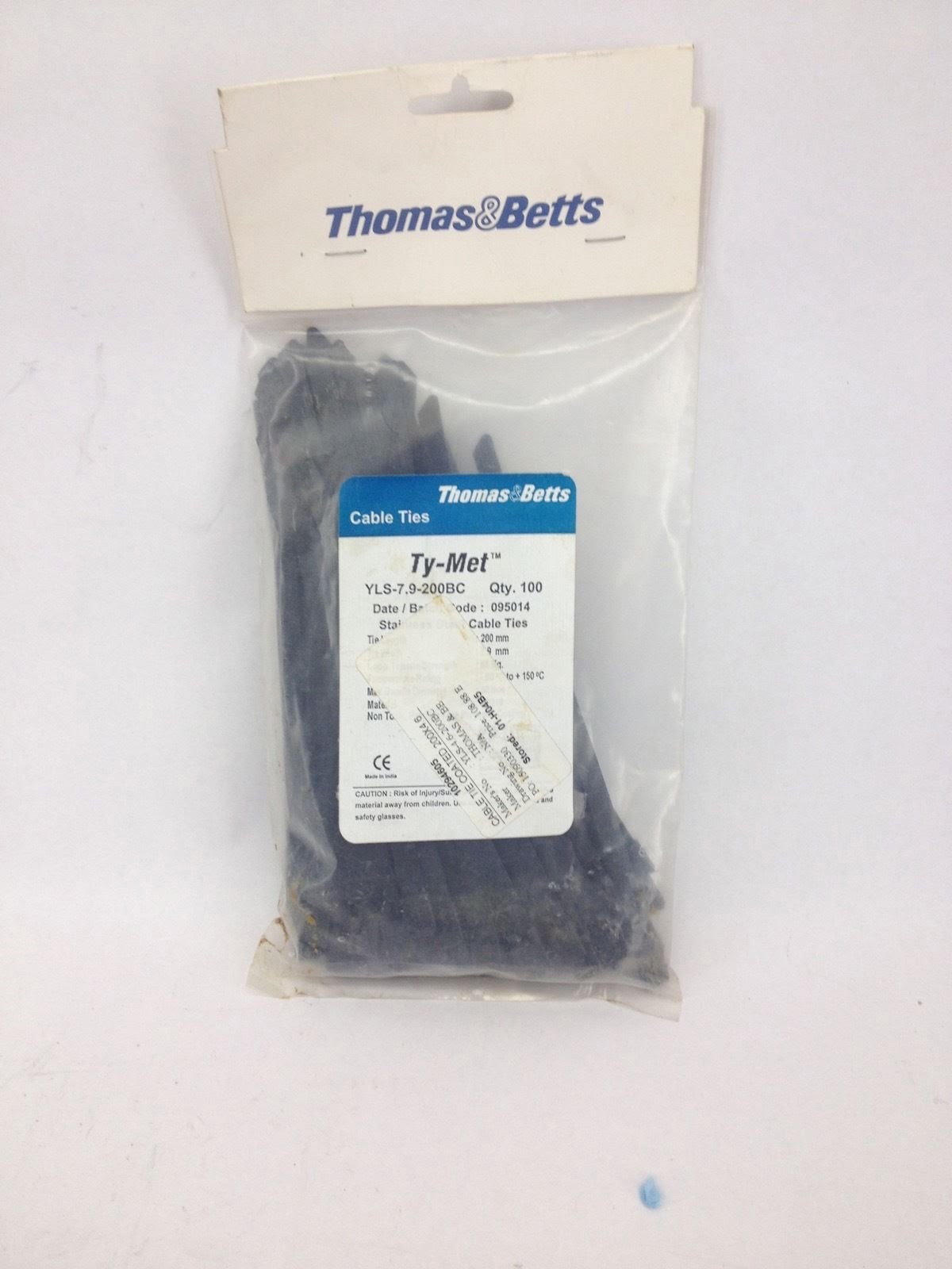 THOMAS & BETTS TYMET YLS7.9200BC CABLE TIES COATED STAINLESS STEEL (H141