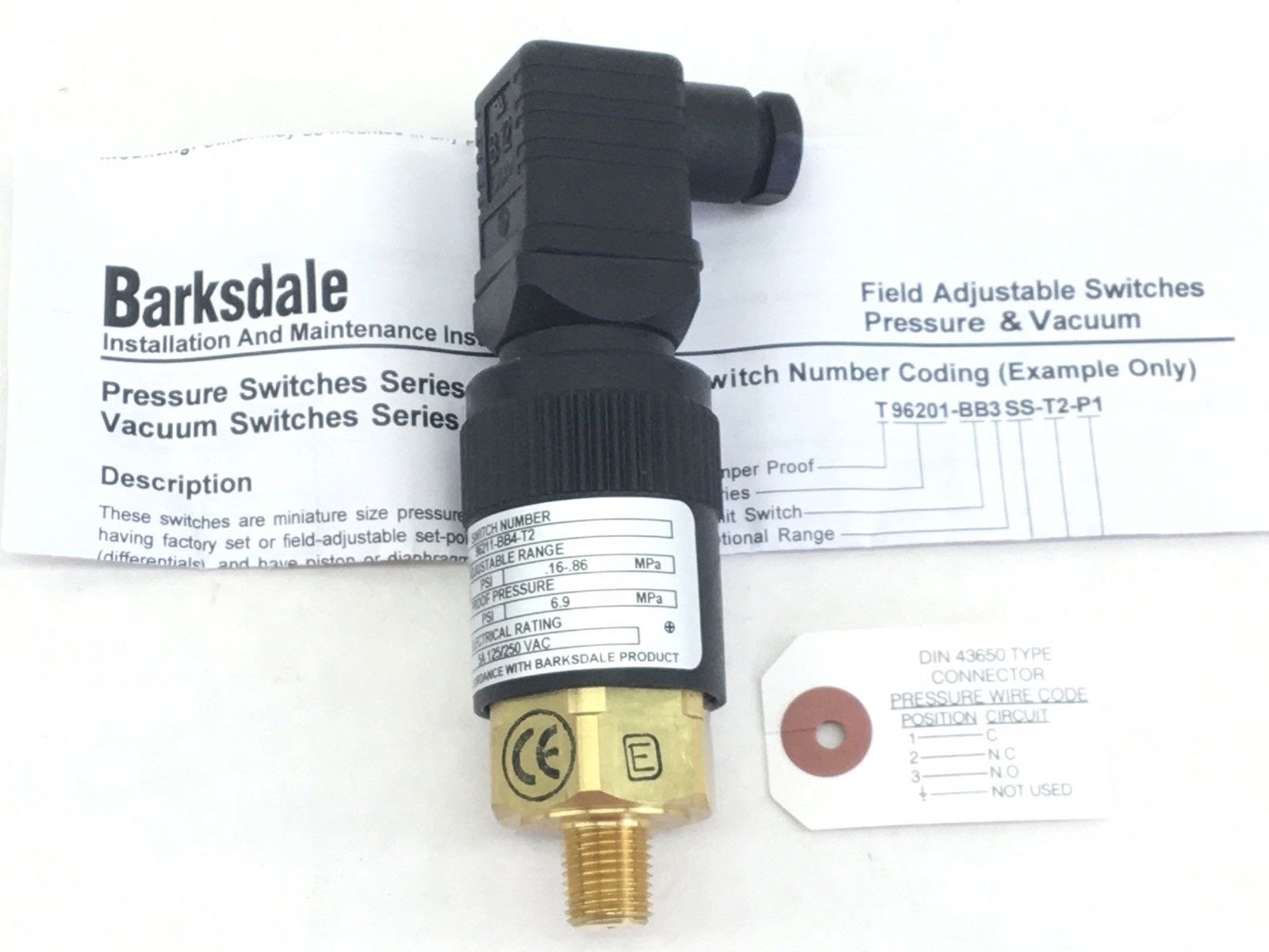 BARKSDALE 96211BB4T2 FIELD ADJUSTABLE SWITCH (F79)