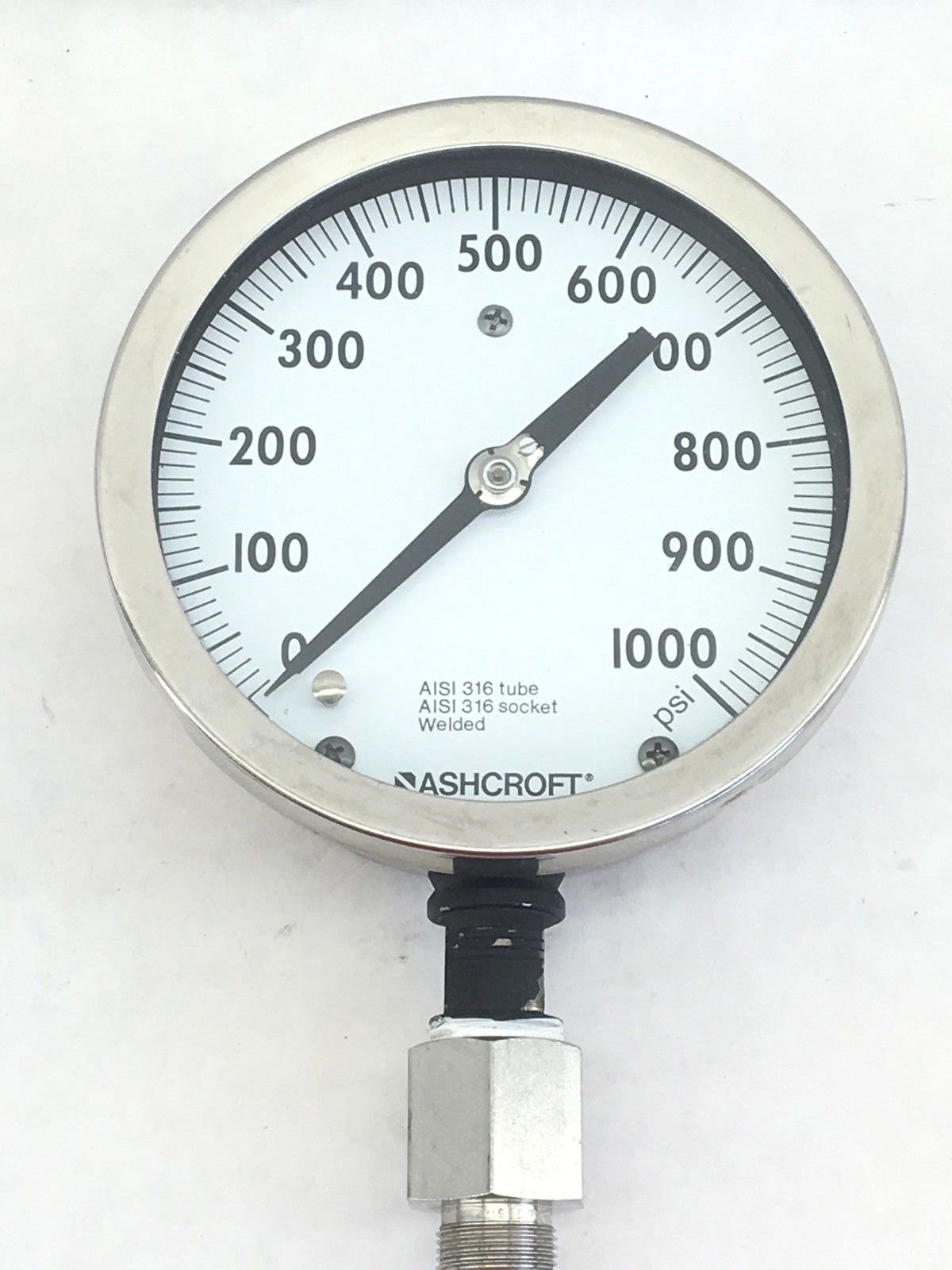 DRESSER ASHCROFT Q4901 5 INCH DIA PRESSURE GAUGE 1000 psi (F79)