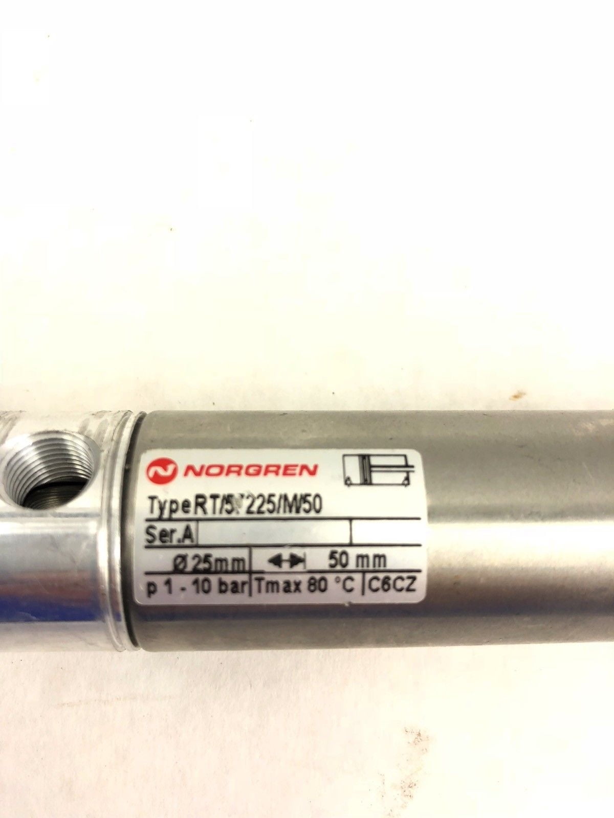 RT/57225/M/50, 25X50MM, P110 BAR AIR CYLINDER, (H297)