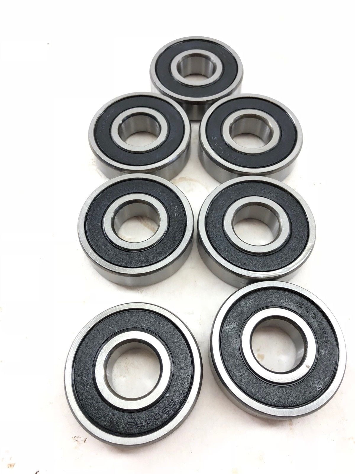 LOT OF 7 6304RS DEEP GROOVE RUBBER SEALED SHIELDED BALL BEARING (A875)
