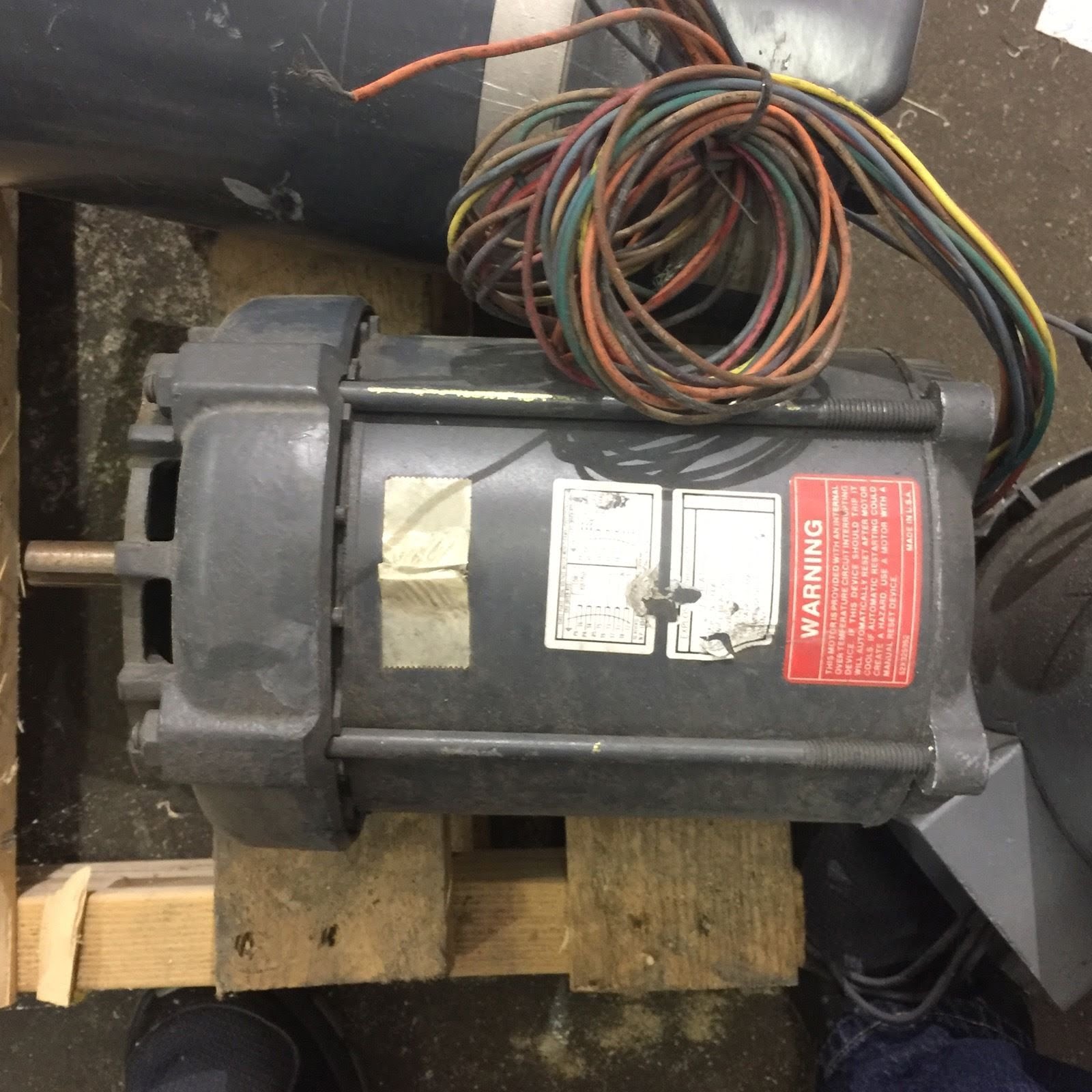 GENERAL ELECTRIC EXPLOSION PROOF ELECTRIC MOTOR 5K43PG5291EX 1 HP 1725