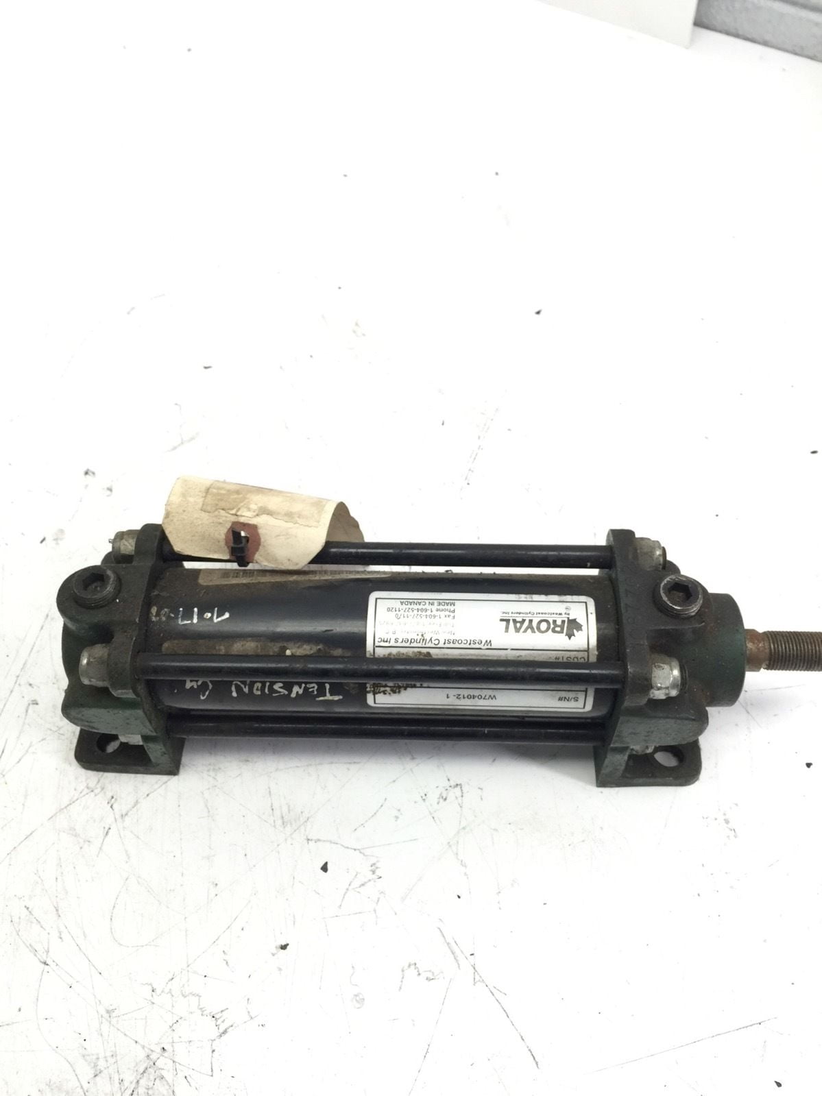 ROYAL WESTCOAST AIR CYLINDER R2F5A1A4A1, 2 BORE, 5 STROKE, 3/4 ROD, , (P1)