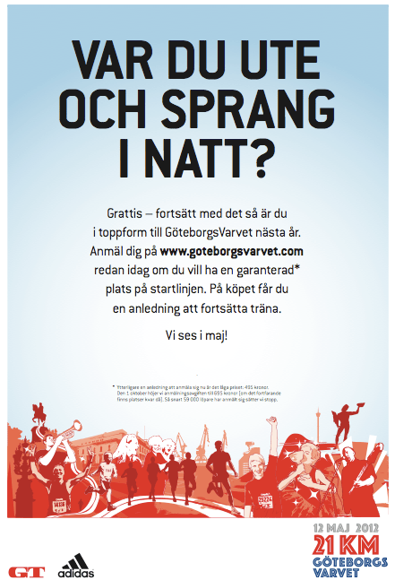 göteborgsvarvet 2023 träning Göteborgsvarvet Uppmuntrar Till Träning Och Beslut I Tid | Please Copy Me