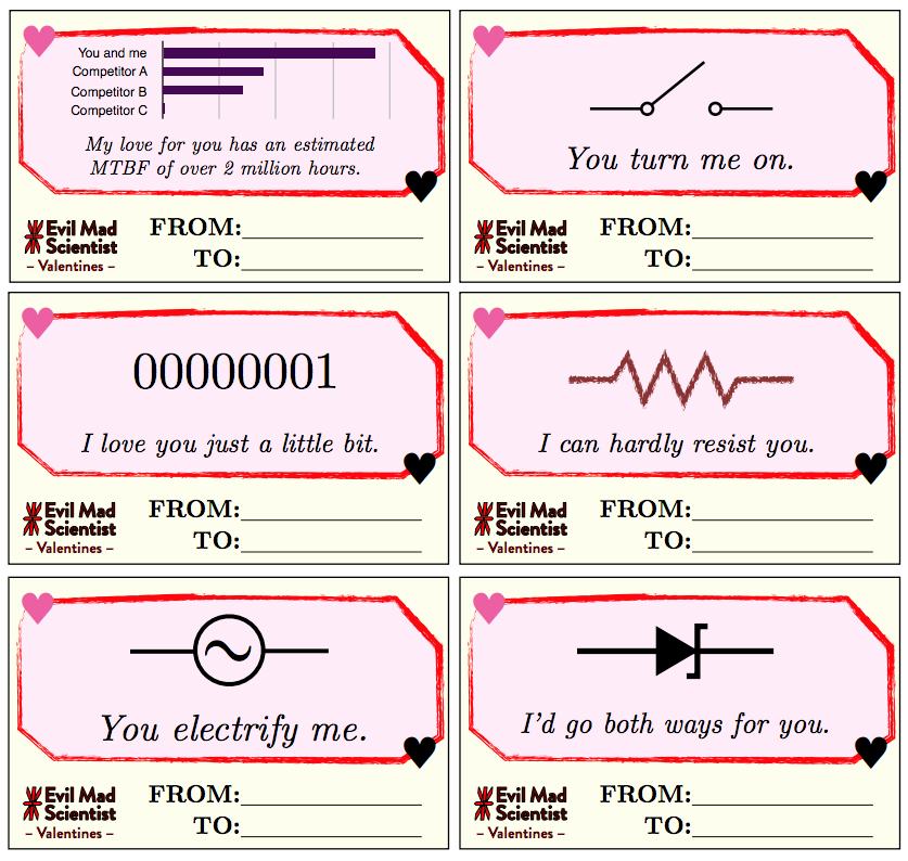 Nerdy Math and Science Valentines for the Geek You Love