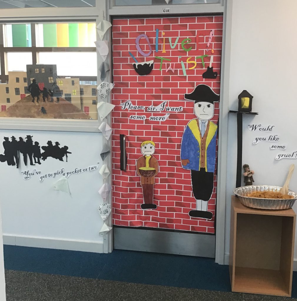 Decorate a Door Competition World Book Day Pleckgate High School