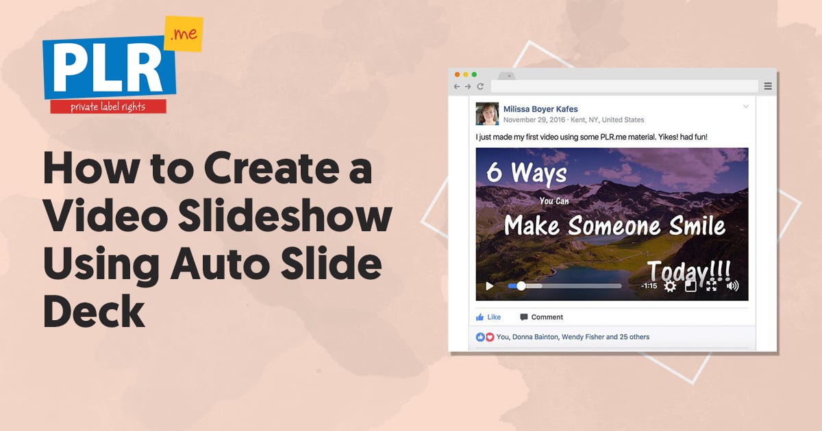 How To Create A Video Slideshow Using Auto Slide Deck