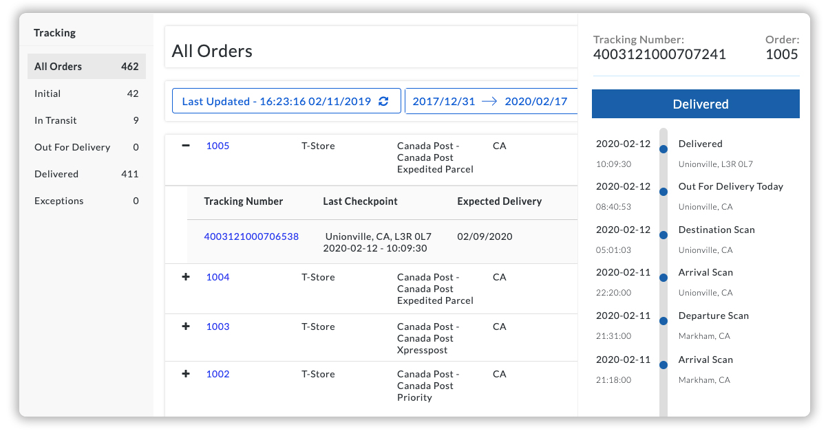 Shopify Canada Post Shipping App with Rates, Labels and Tracking