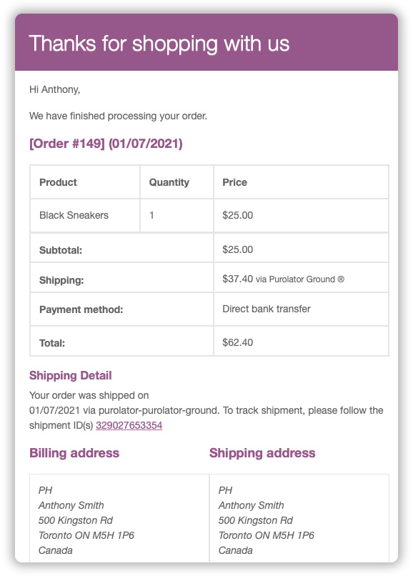 Set Up Purolator with Shipping Services PluginHive