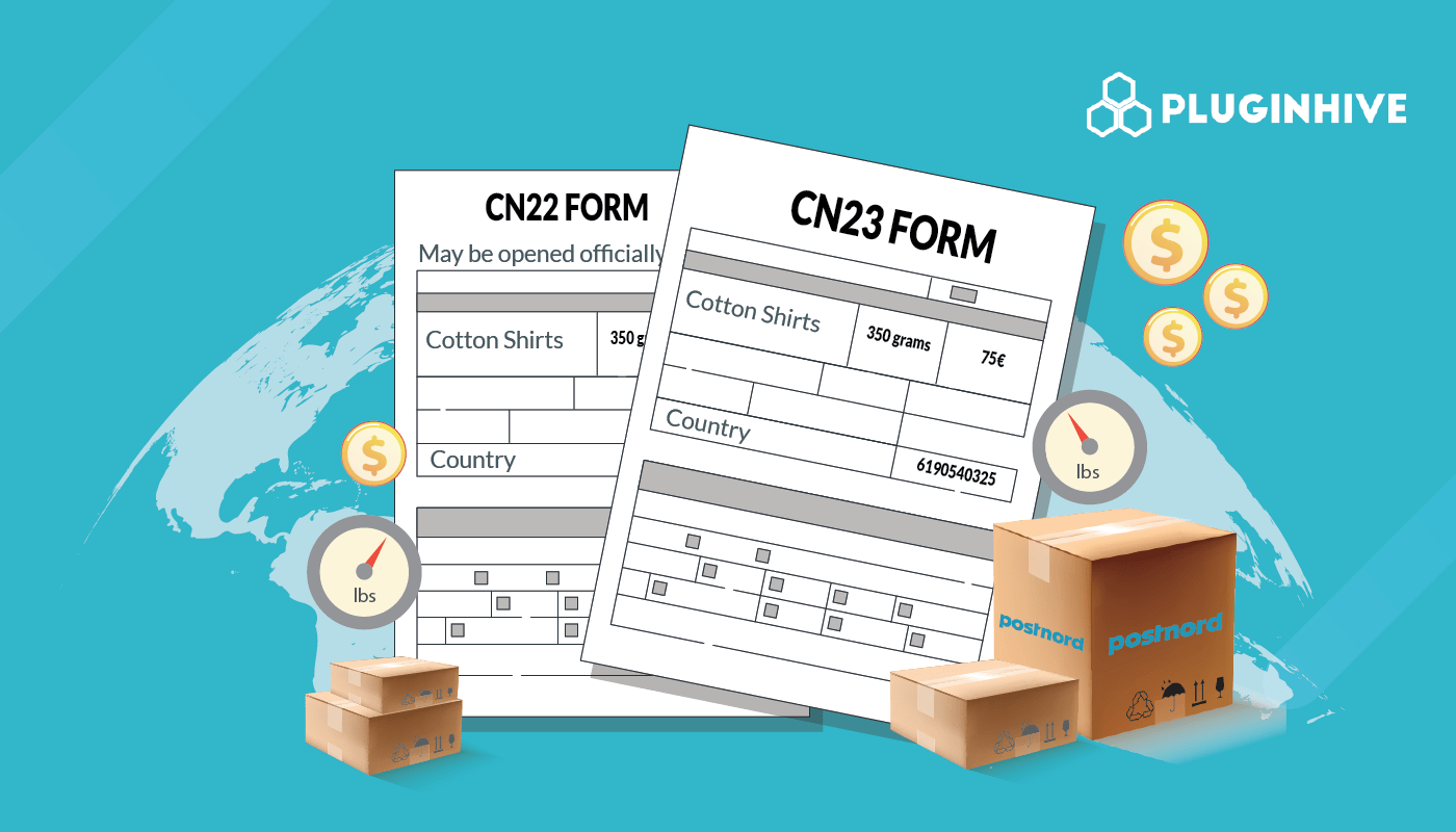 Print CN22 and CN23 Customs Declarations for PostNord