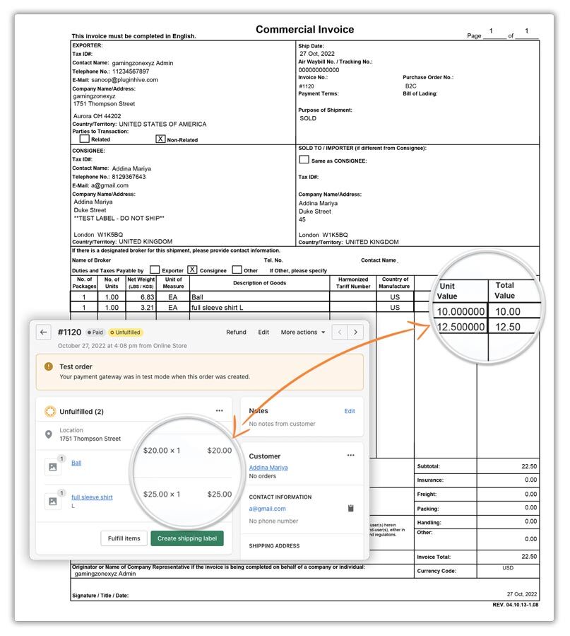 Accurate Customs Amount on Commercial Invoice for Easy Customs Clearance